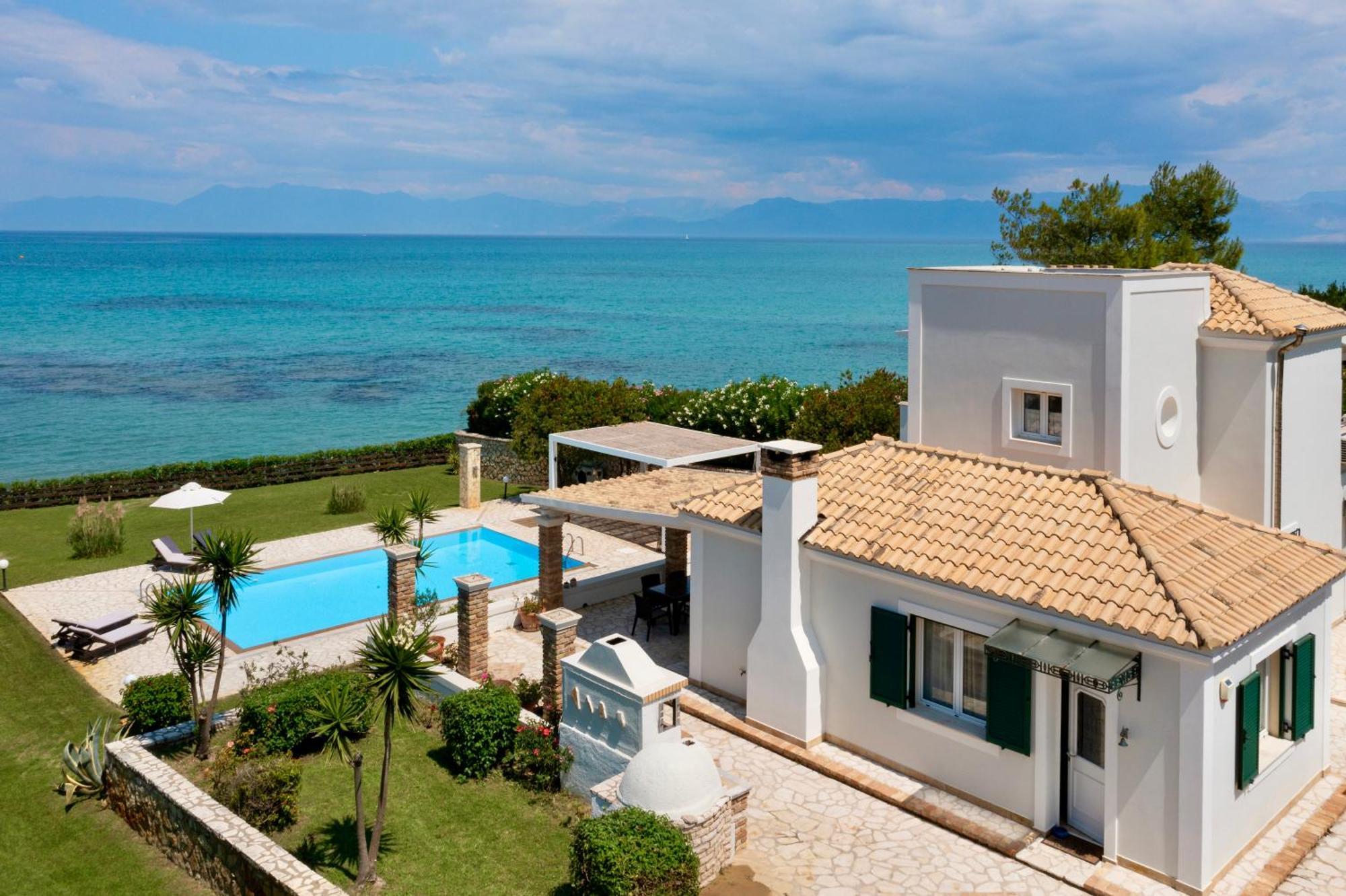 Beachfront Villa Victoras - With Private Beach Sidárion Extérieur photo